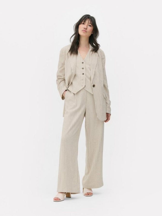 Striped Oversized Blazer