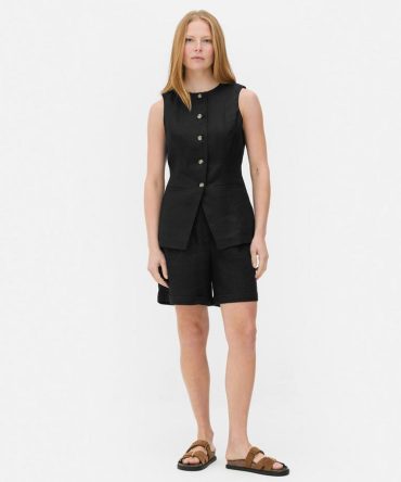 The Edit Linen Waistcoat