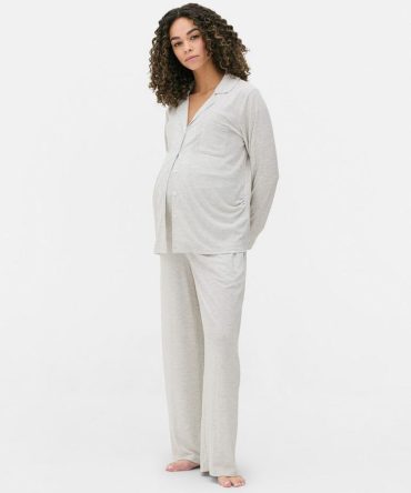 Ribbed Maternity Pyjama Shirt