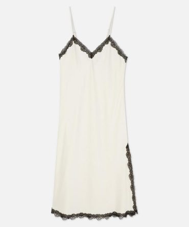 Satin Contrast Lace Chemise