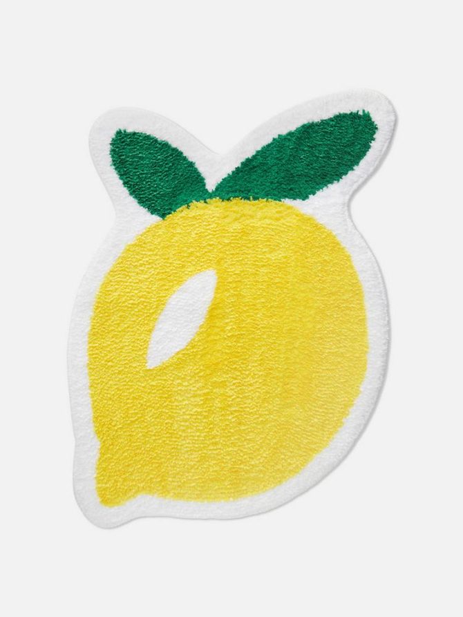 Tufted Lemon Bath Mat