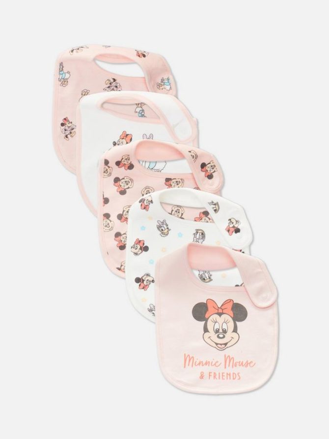 5pk Disney’s Minnie Mouse and Daisy Duck Bibs