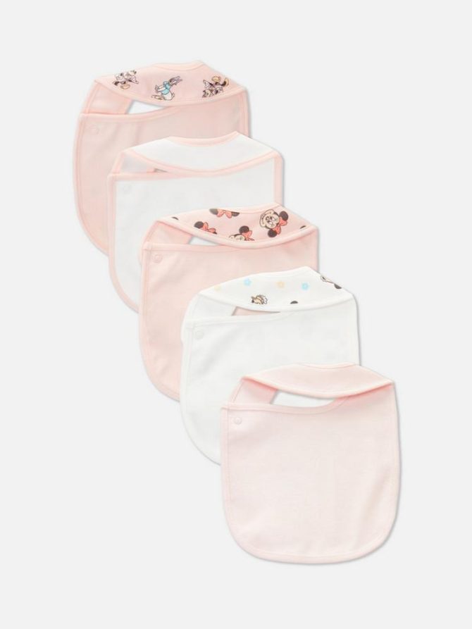 5pk Disney’s Minnie Mouse and Daisy Duck Bibs - Image 2