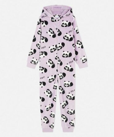 Plush Panda Hooded Onesie