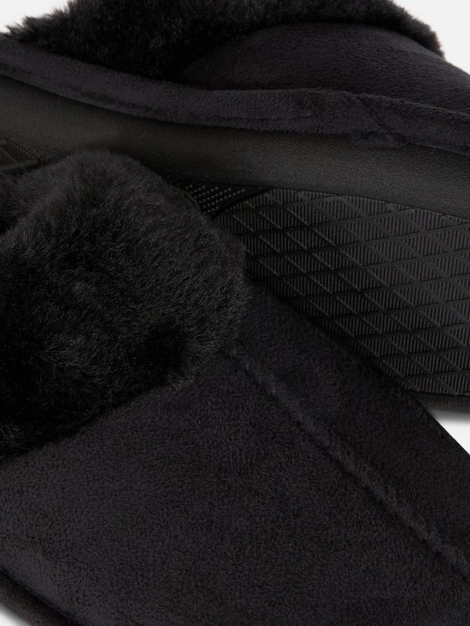 Faux Suede Slippers - Image 5