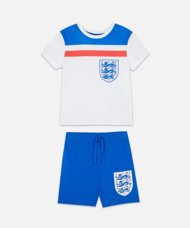 1.5-15yrs | England Three Lions FC Short Pyjamas