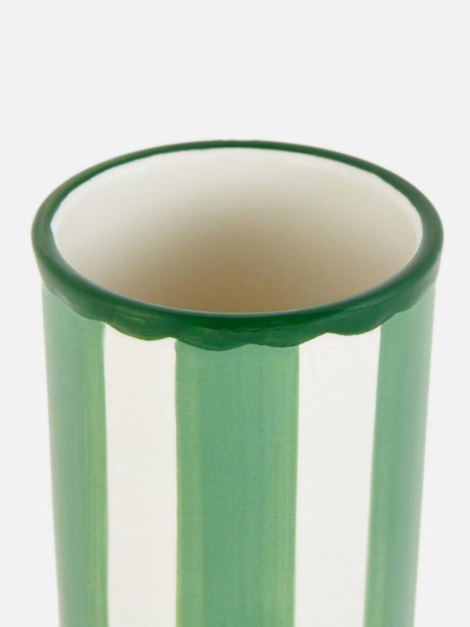 Stripe Ceramic Bathroom Tumbler - Image 2