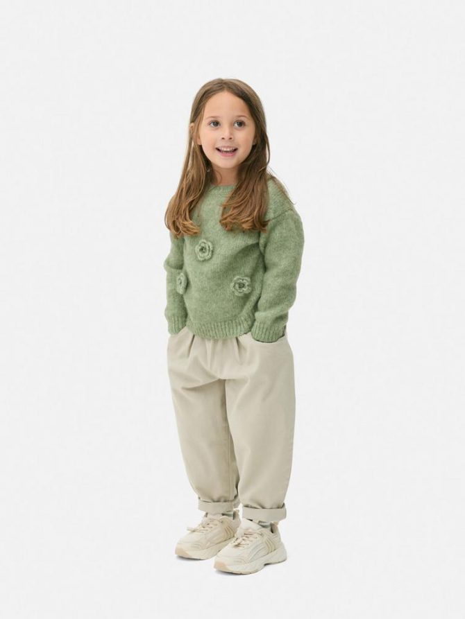 1.5-7yrs | Applique Flower Jumper
