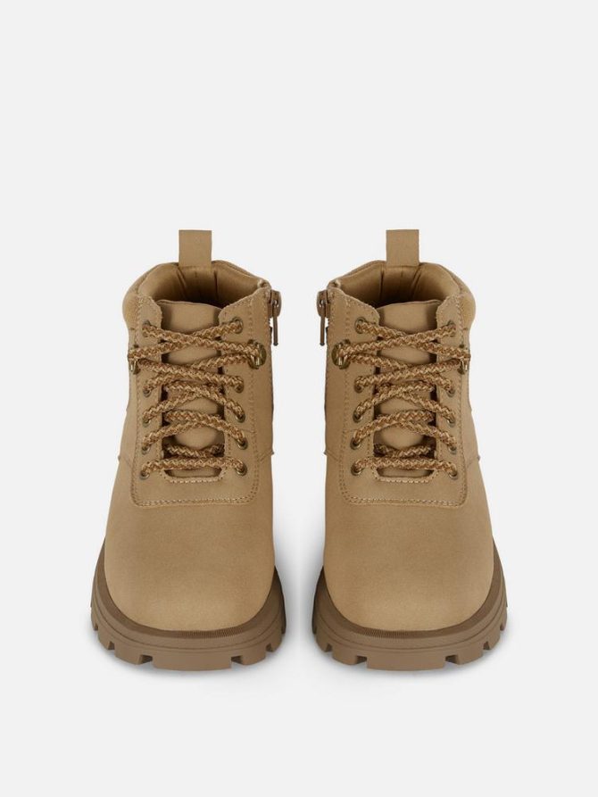 Lace Up Worker Boots - Image 2