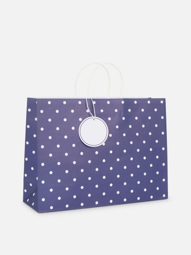 Polka Dot Shopper Gift Bag - Image 2