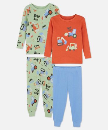 0-36mths | 2pk Patterned Long Pyjamas