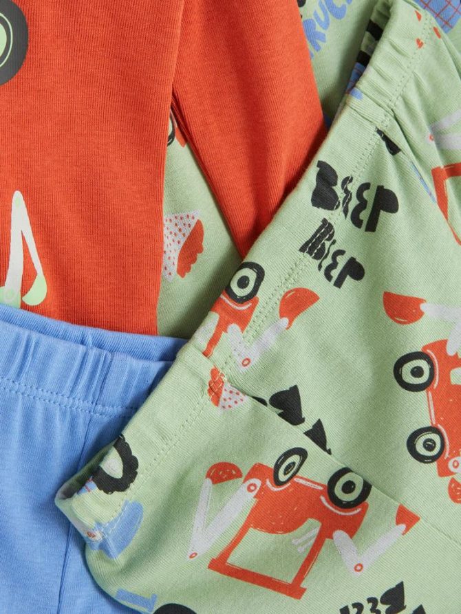 0-36mths | 2pk Patterned Long Pyjamas - Image 3