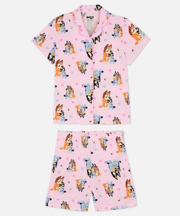 1.5-10yrs | Bluey Short Shirt Pyjamas