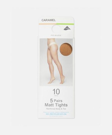5pk 10 Denier Matt Tights