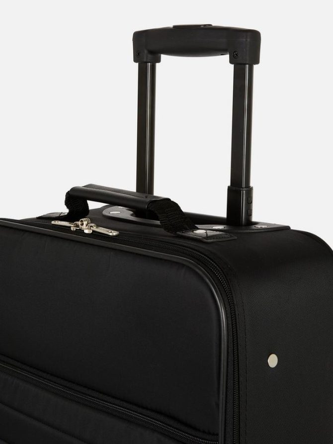 Quilted Soft Shell Suitcase - Image 4