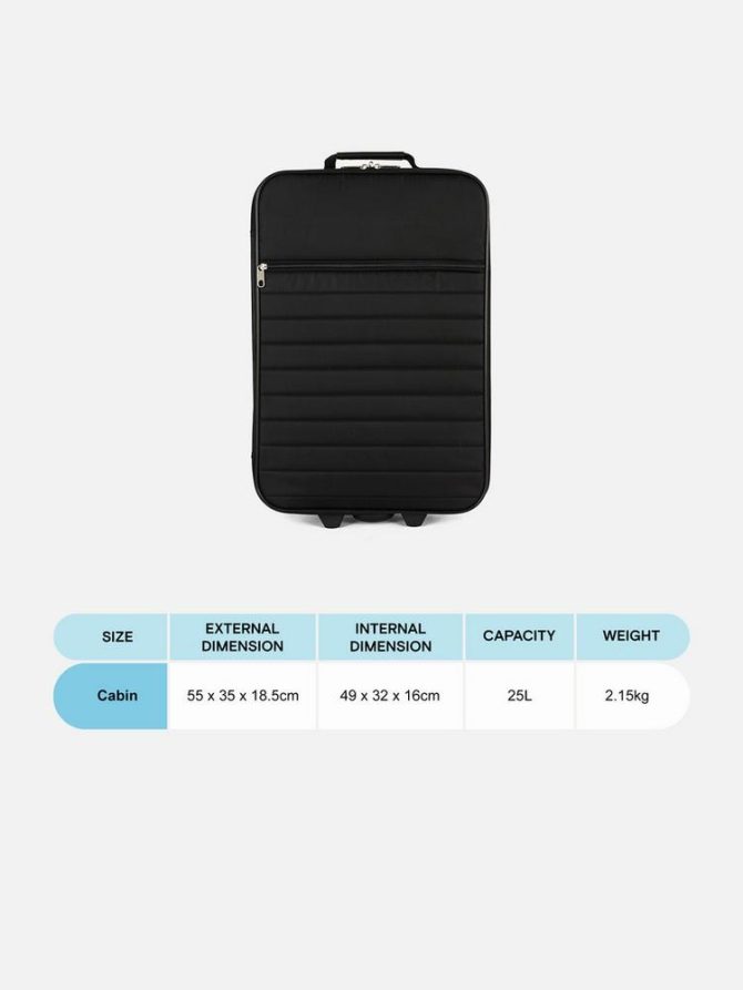 Quilted Soft Shell Suitcase - Image 5