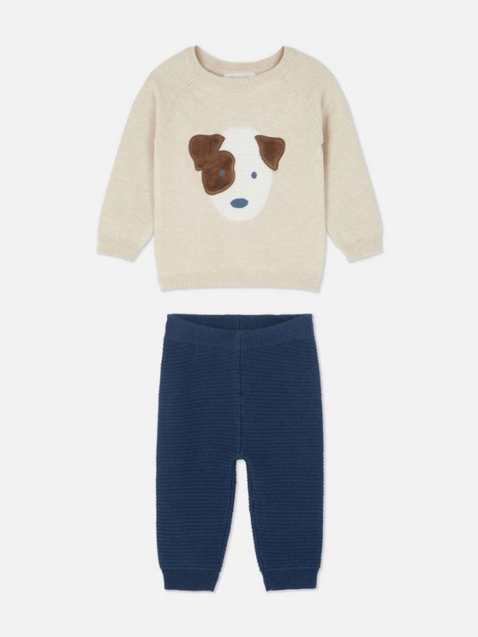 0-36mths | Ribbed Top and Trousers Set - Image 3