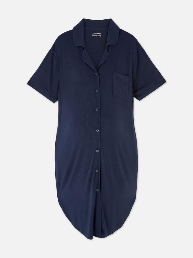 Maternity Ribbed Nightshirt - Image 5