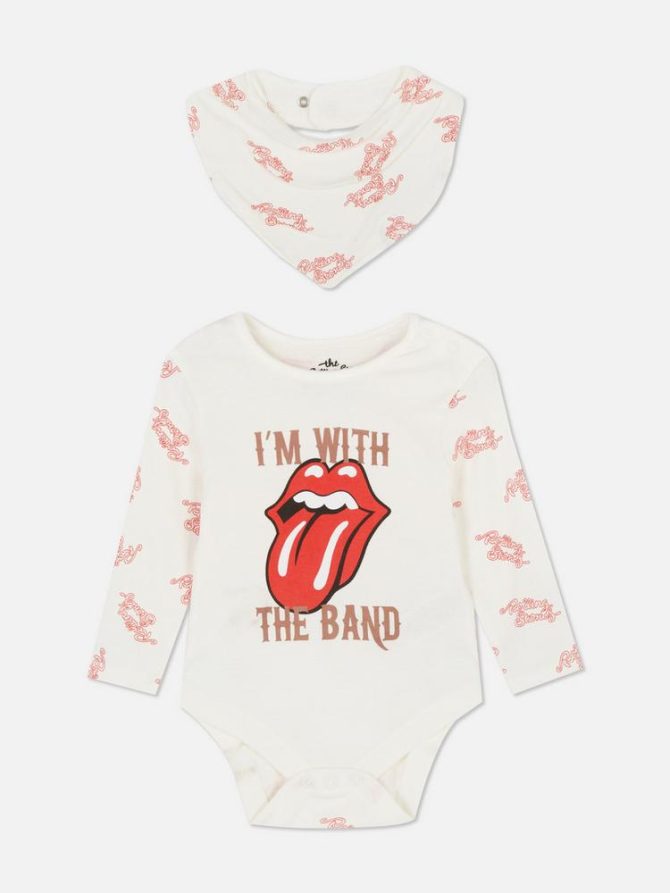 0-18mths | The Rolling Stones Bodysuit and Bib Set