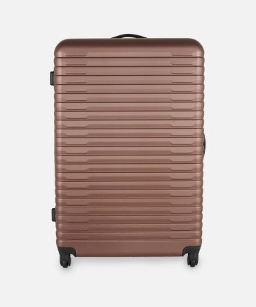 Ribbed Four-Wheel Hard Shell Suitcase
