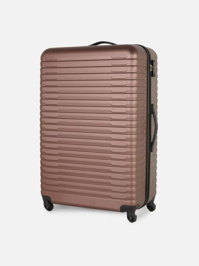 Ribbed Four-Wheel Hard Shell Suitcase - Image 2