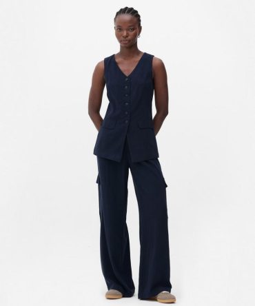 Flax Longline Waistcoat