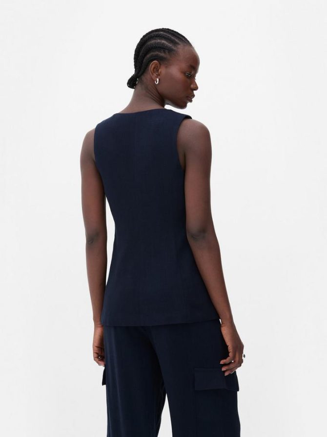 Flax Longline Waistcoat - Image 4