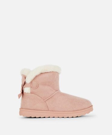 Snug Back Bow Boots