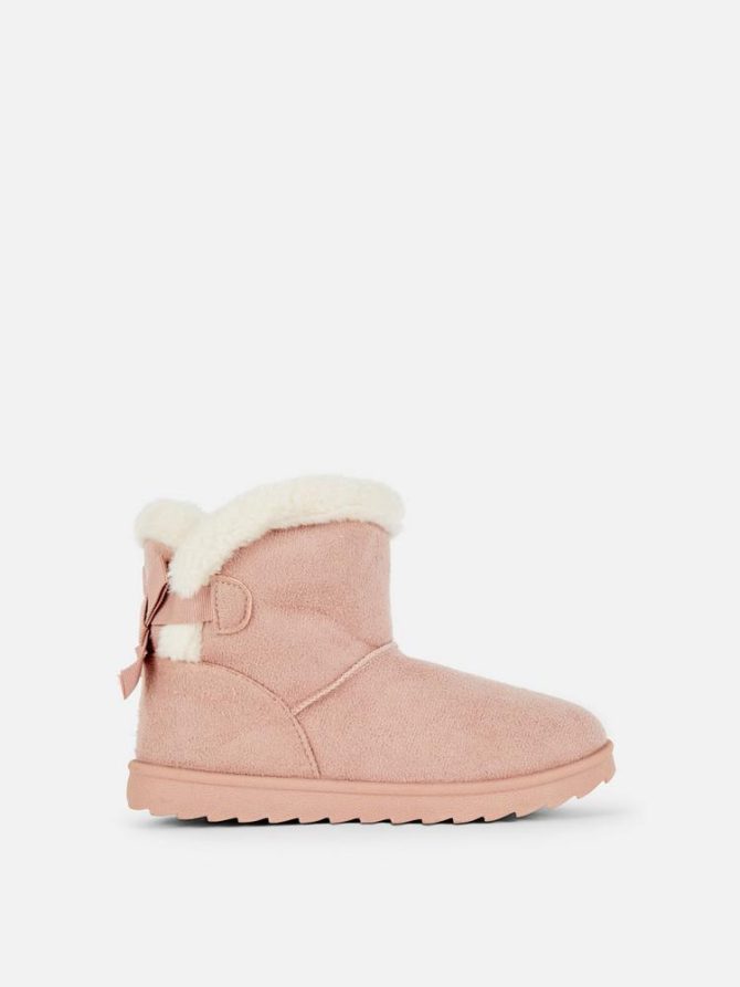 Snug Back Bow Boots