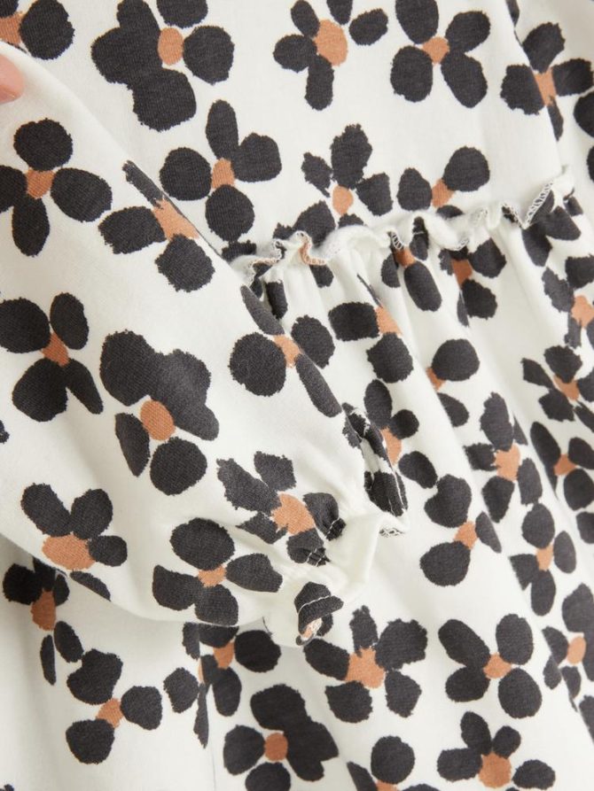 0-36mths | Floral Sweatshirt Dress - Image 3