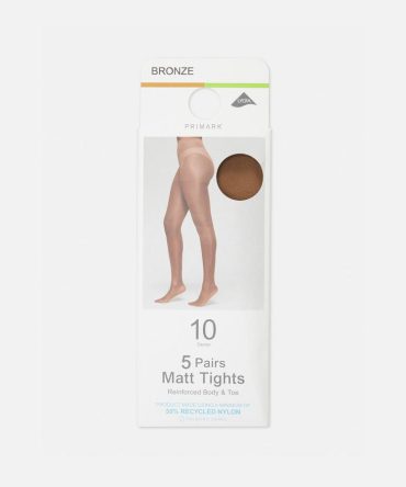 5pk 10 Denier Matt Tights