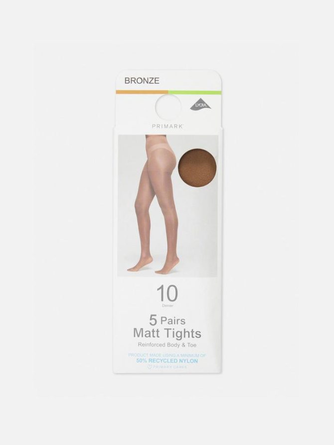 5pk 10 Denier Matt Tights