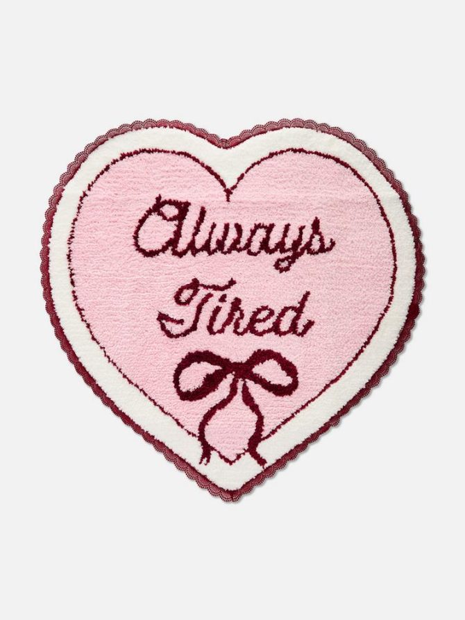 Heart-Shaped Shower Mat