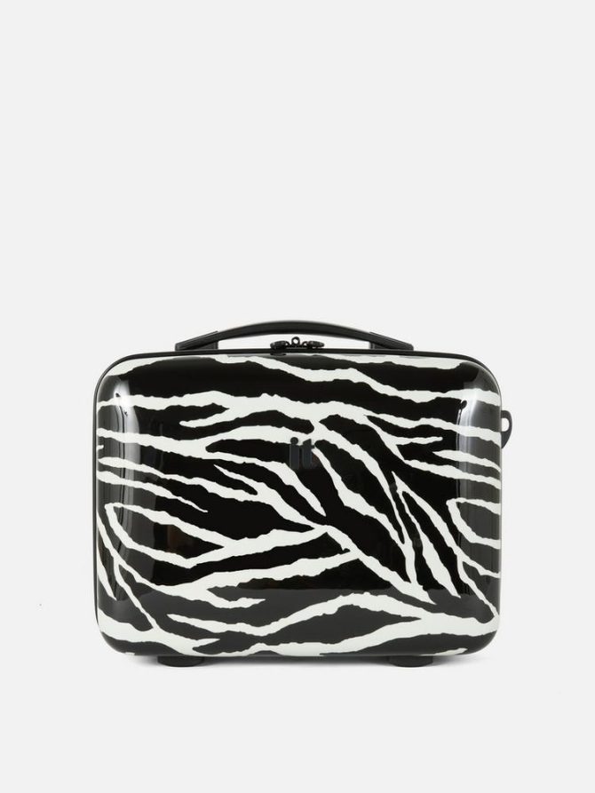 Zebra Hard Shell Vanity Suitcase