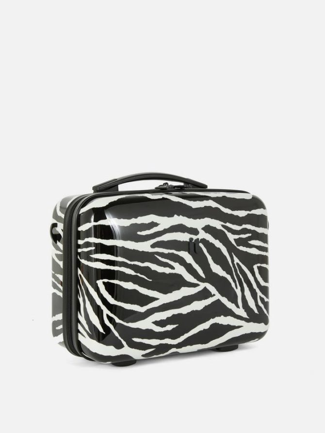 Zebra Hard Shell Vanity Suitcase - Image 2