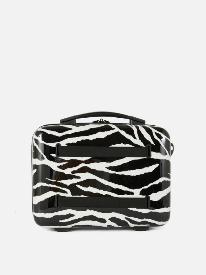 Zebra Hard Shell Vanity Suitcase - Image 3