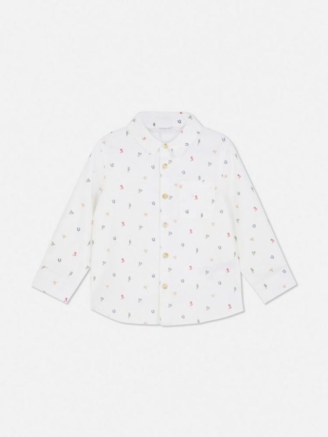 0-36mths | Printed Oxford Shirt