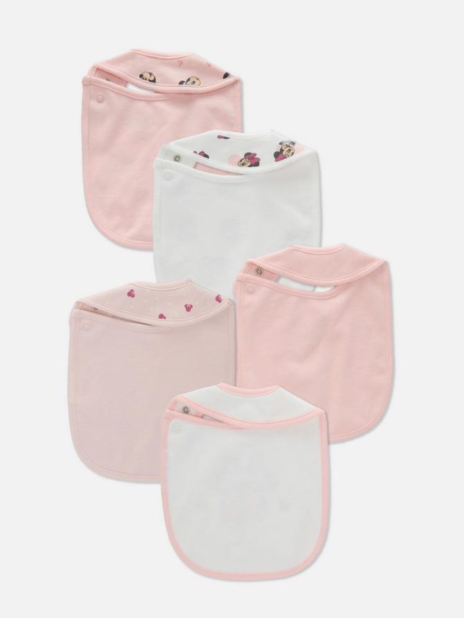 5pk Disney’s Minnie Mouse Bibs - Image 2