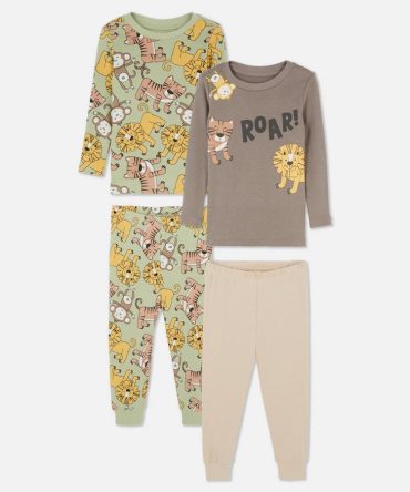0-36mths | 2pk Patterned Long Pyjamas