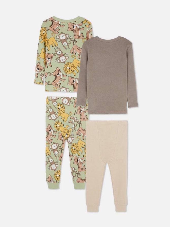 0-36mths | 2pk Patterned Long Pyjamas - Image 2