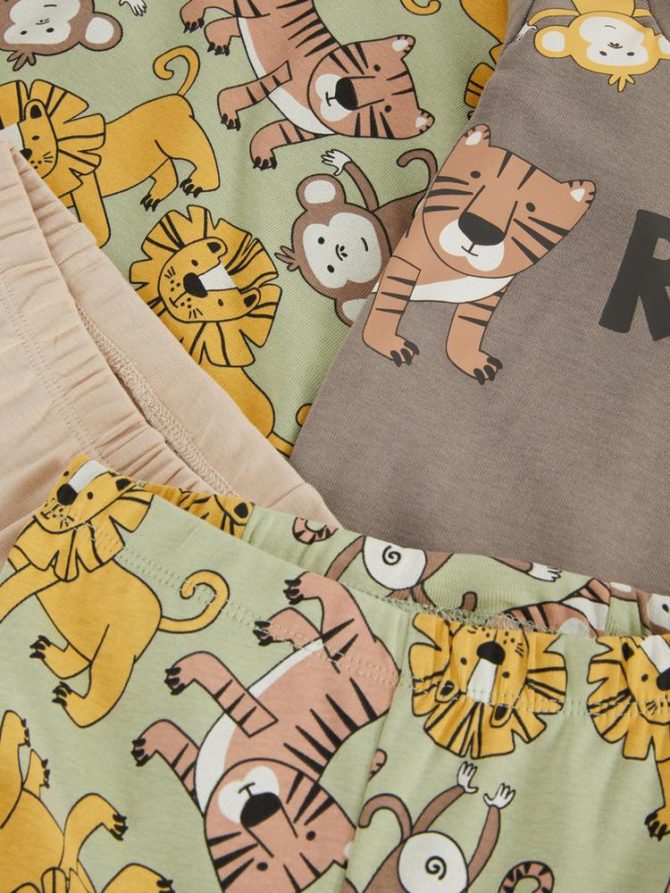 0-36mths | 2pk Patterned Long Pyjamas - Image 3