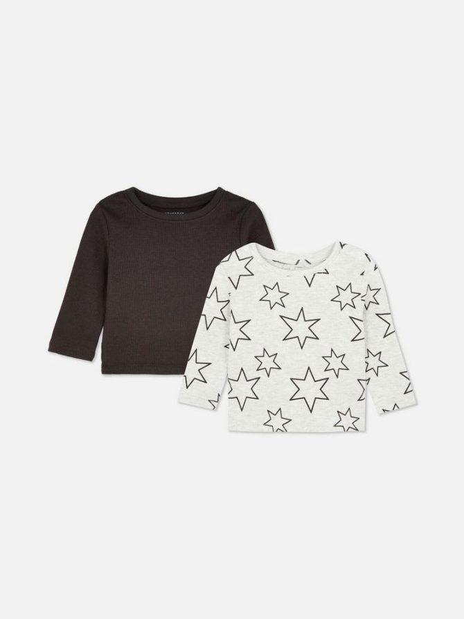 0-36mths | 2pk Textured T-Shirts