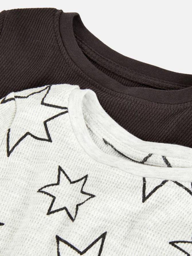 0-36mths | 2pk Textured T-Shirts - Image 3