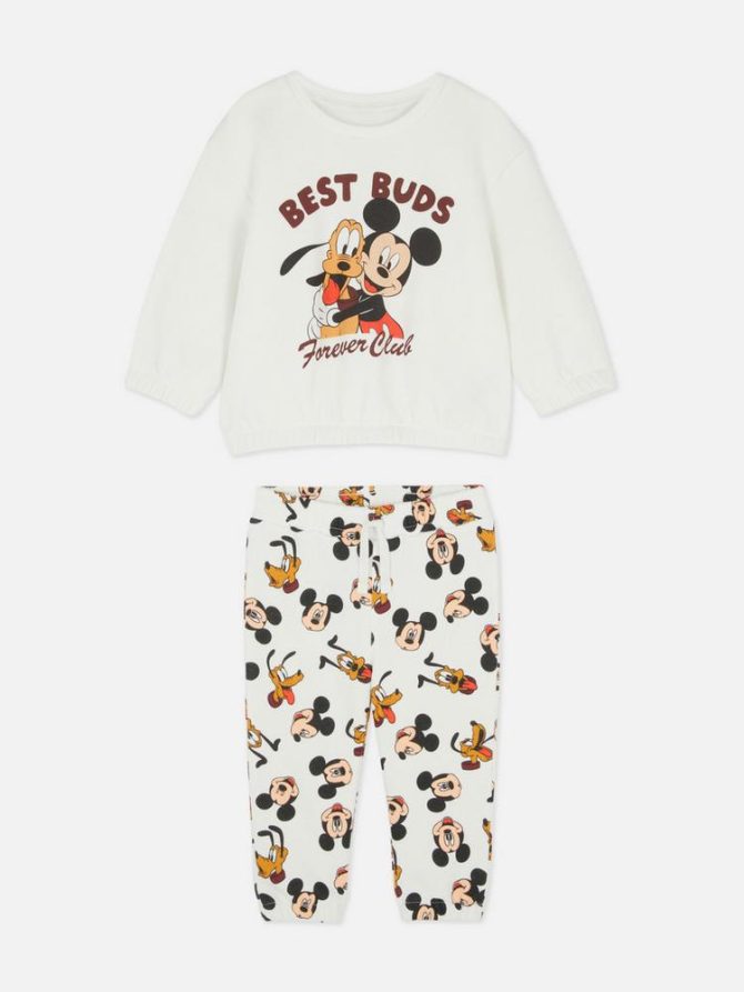 0-36mths | Disney’s Mickey Mouse and Pluto Sweatshirt and Joggers Set - Image 3